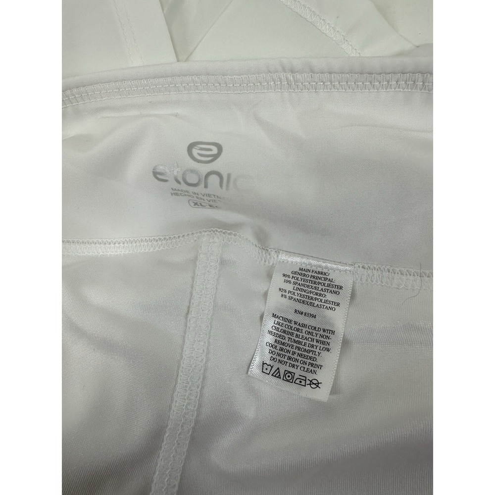 Etonic Skort Womens XL Extra Large White Core Pleated Woven Mini Skirt F1T - Picture 4 of 4